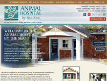 Tablet Screenshot of animalhospitalbythesea.com
